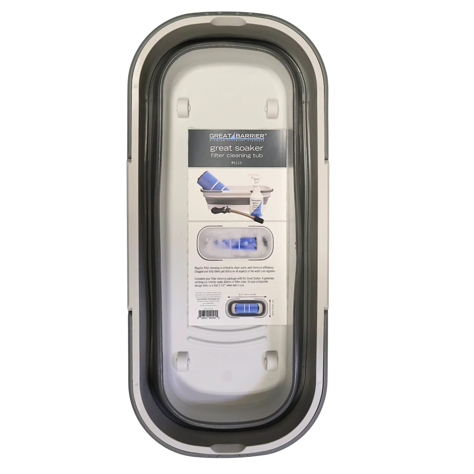 Great Barrier - Great Soaker Filter Cleaning Tub #5115 - Image 6