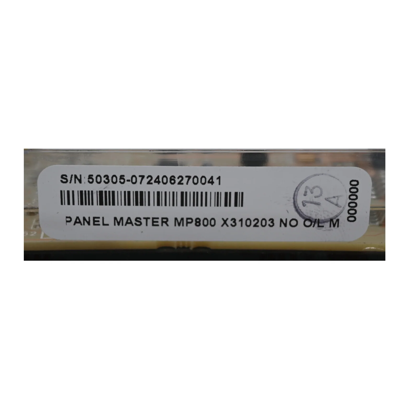 X310203 - Topside Control Panel, MP800 Color Screen Panel for MS40 - Image 3