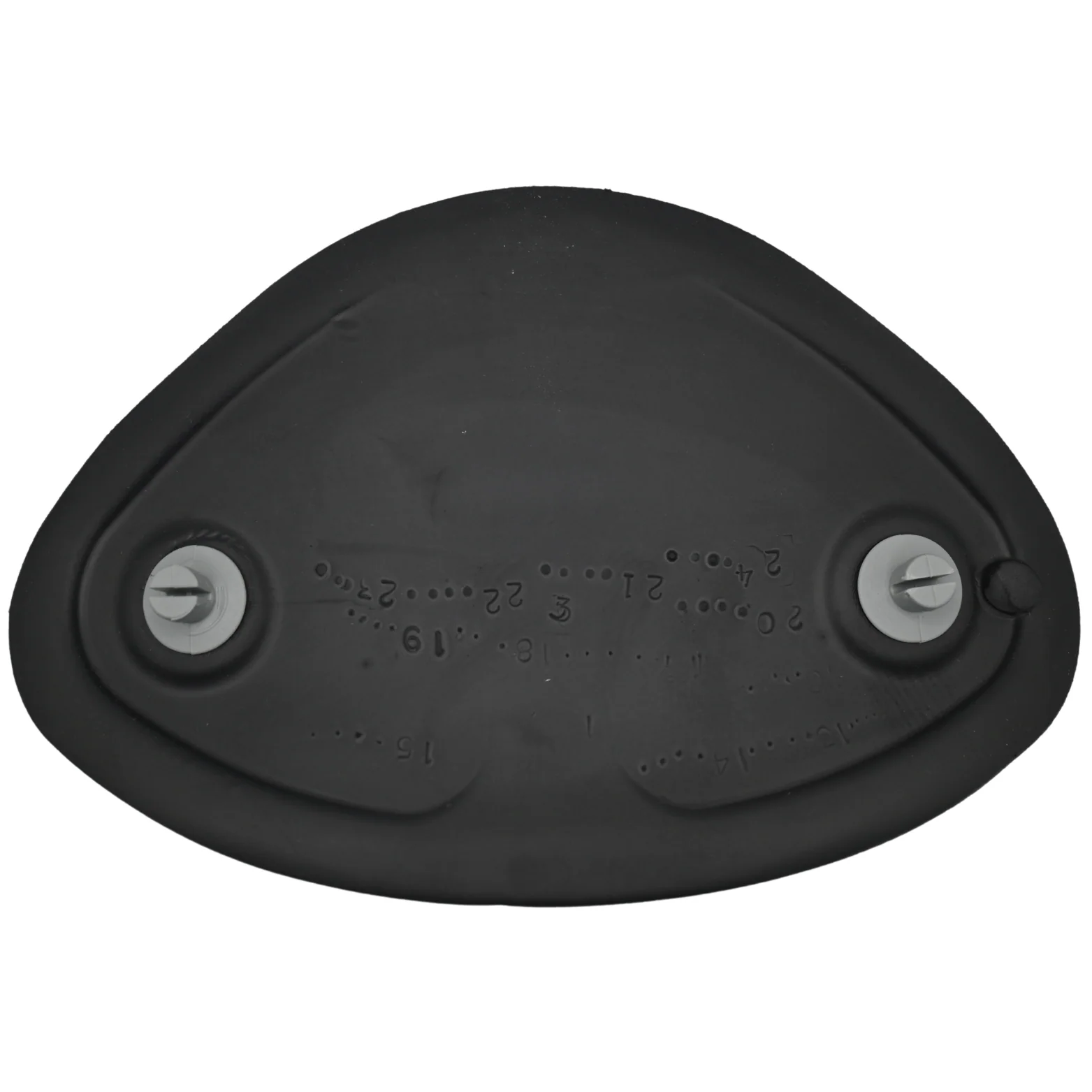 X540762 - Pillow, Oval Warped Charcoal - Image 2