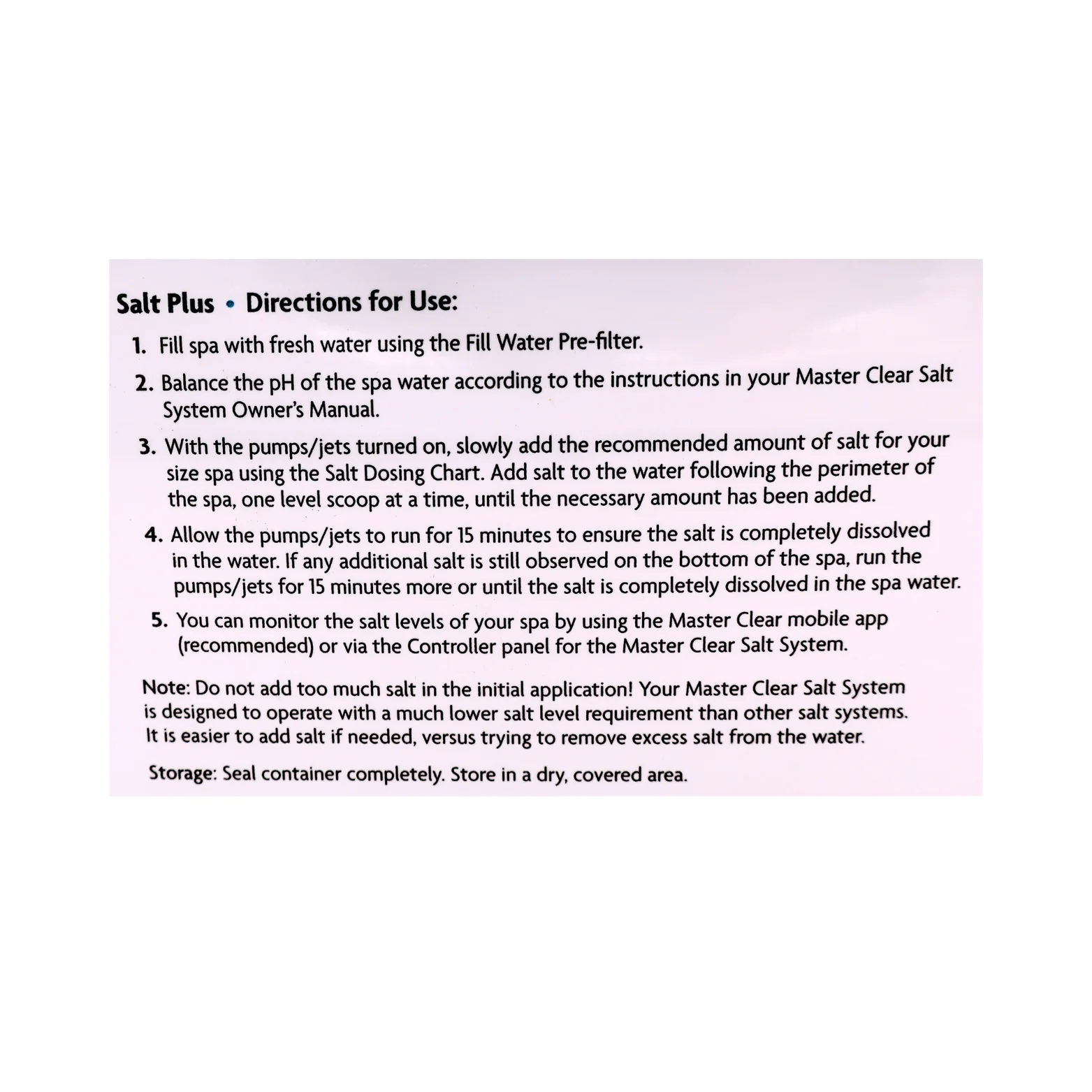 Master Spas - Master Clear Salt Plus 10lb. - Image 3