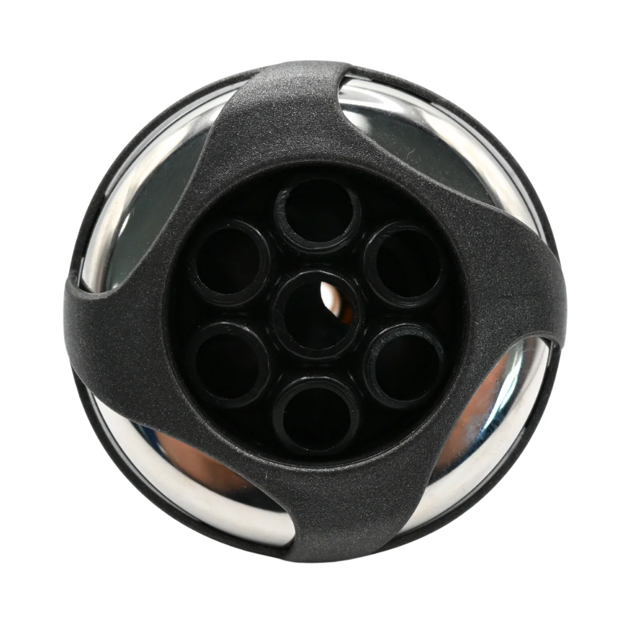 X284706 - Jet, Threaded Poly-Storm Massage DSG Stainless Steel Black - Image 2