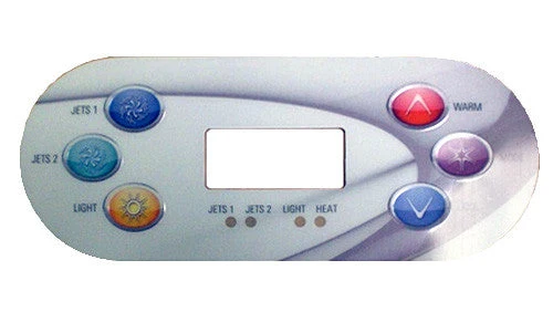 Master Spa - X509046 - Spa Overlay - Twilight, 2 Pump, 6 Button Overlay