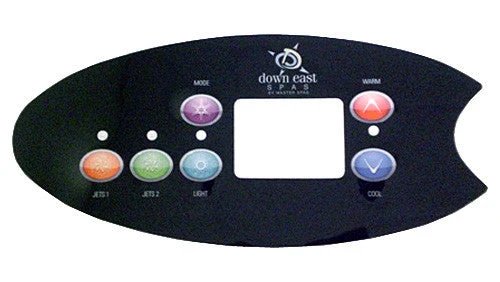 Master Spa - X509051 - Down East 2-Pump, 6-Button Overlay 2010