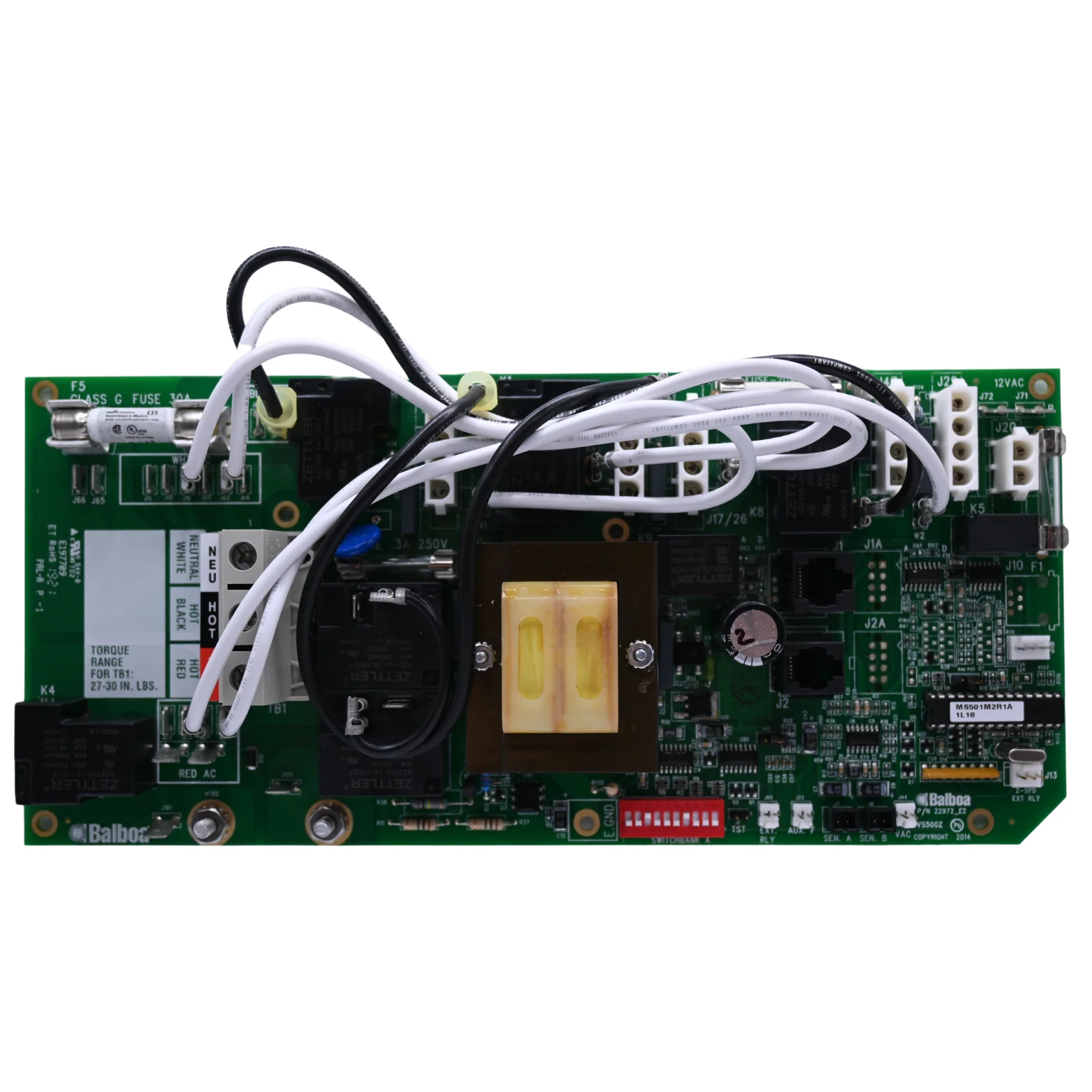 X801035 - Circuit Board, Balboa Equipment MS501M2 PC Board for 2006 LSI LSX557 & H2X