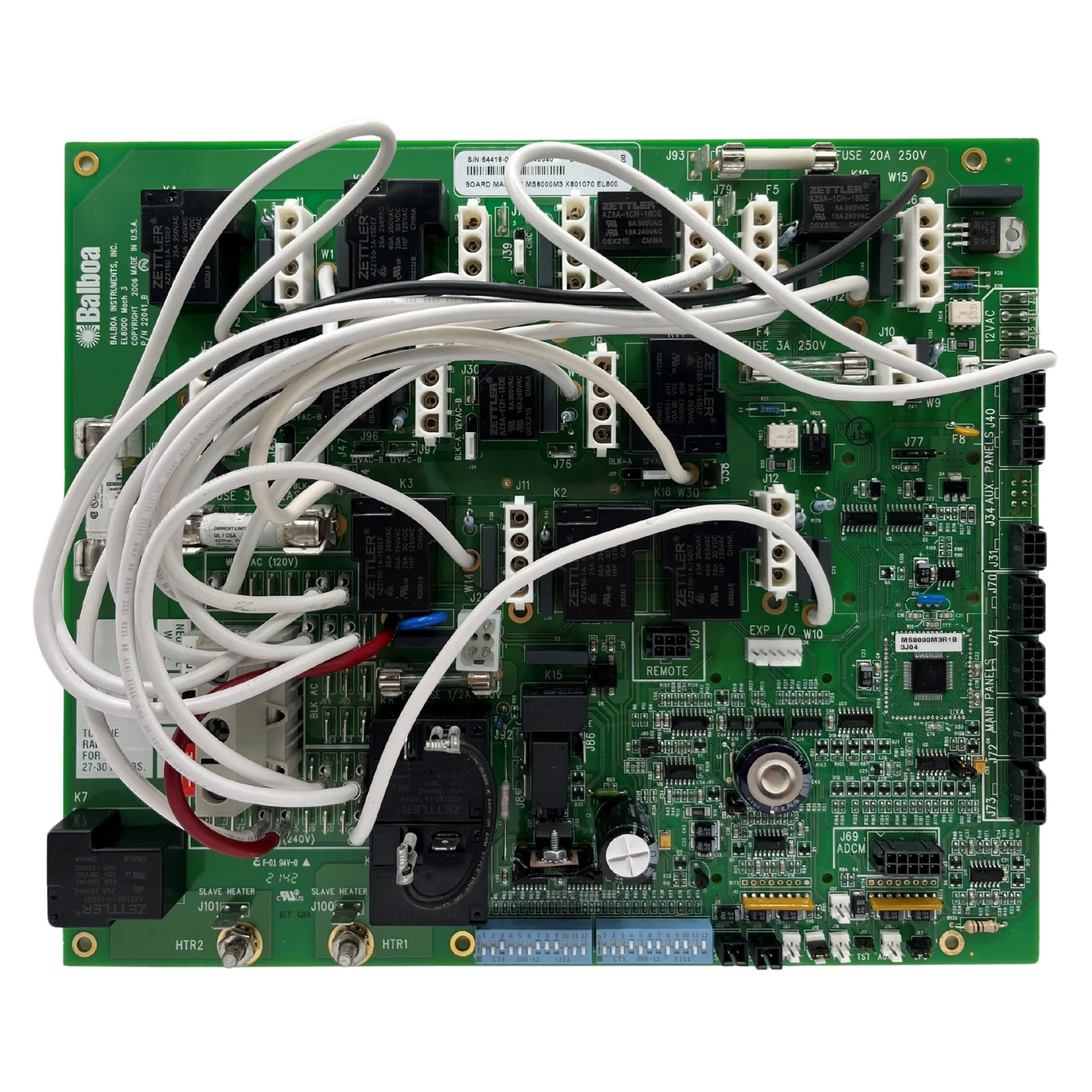 X801070 - Circuit Board, Balboa Equipment MS8000 PC Board