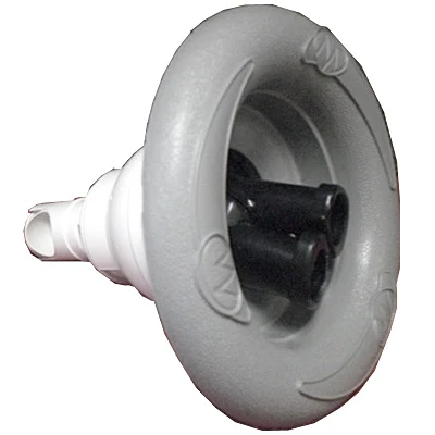 No Longer Available - Master Spa - X284327 - 5 inch Waterway Power Storm Twin Roto Grey/Black Jet with MS Logo