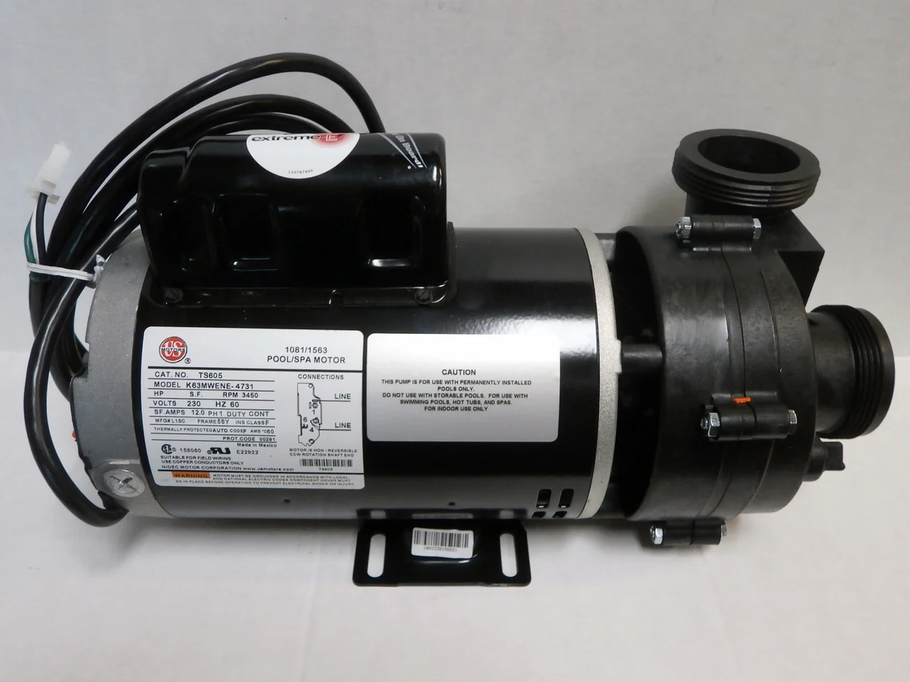 X320527 - Spa Pump 12 Amp 1 Speed 230V 56 Frame - Image 2