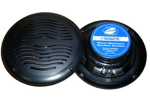 X551297 - 6.5 inch 2 Way Black Marine Speaker (1 Speaker)
